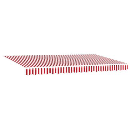 Vervangingsdoek voor zonnescherm Rood en Wit 380 x 195 cm