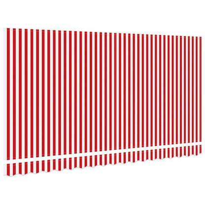 Vervangingsdoek voor zonnescherm Rood en Wit 380 x 195 cm