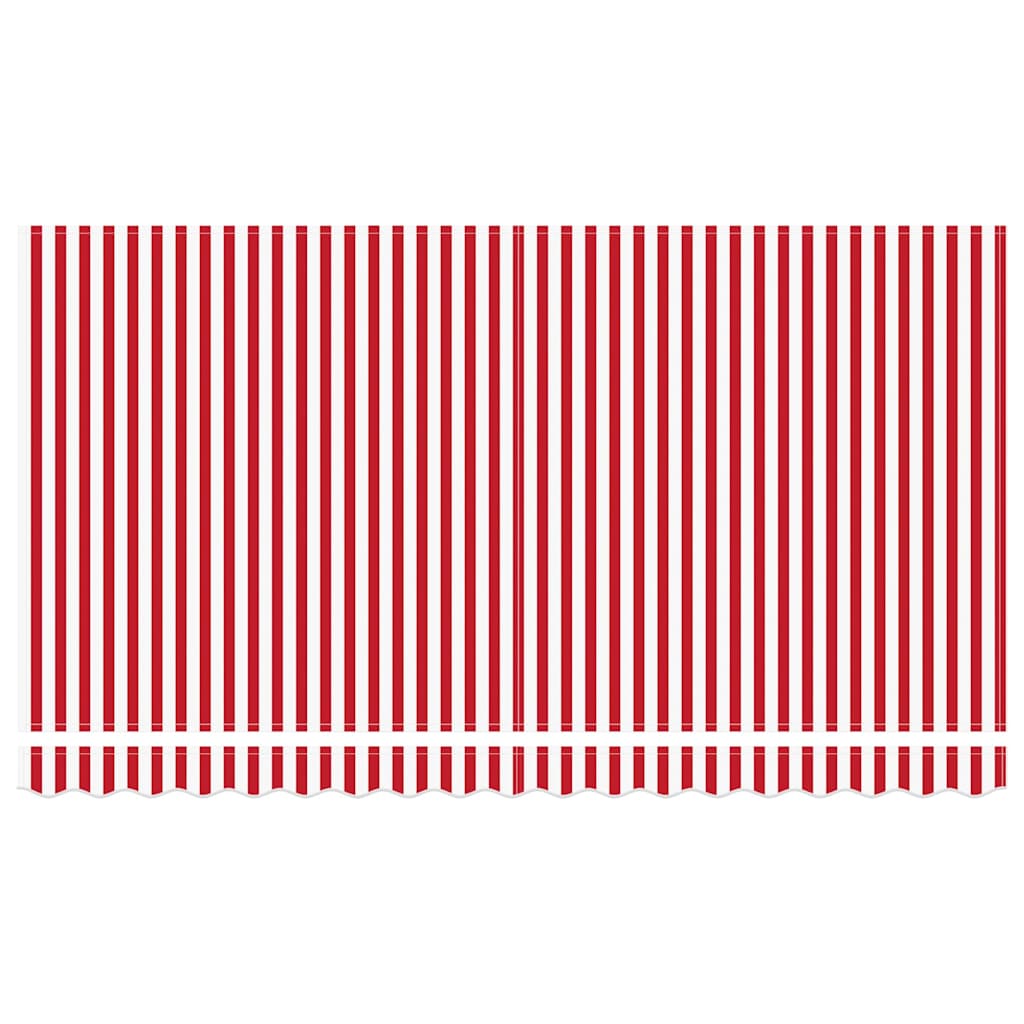Vervangingsdoek voor zonnescherm Rood en Wit 380 x 195 cm