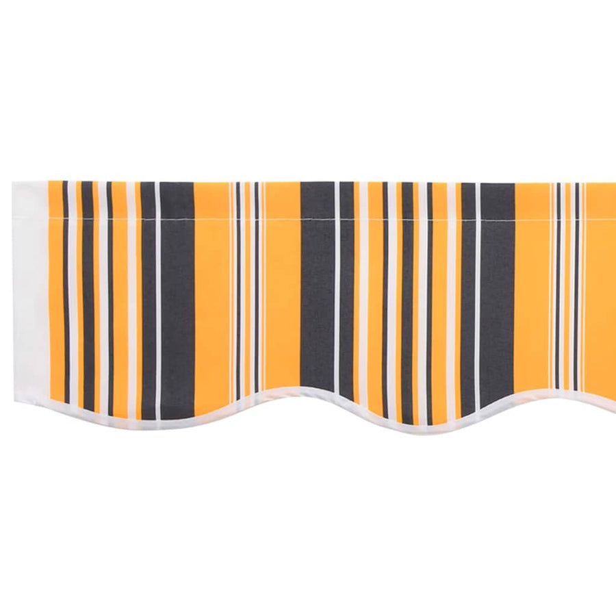 Vervangingsdoek Voor Zonnescherm Multikleur Canvas Geel/Grijs/Wit 250 x 200 cm