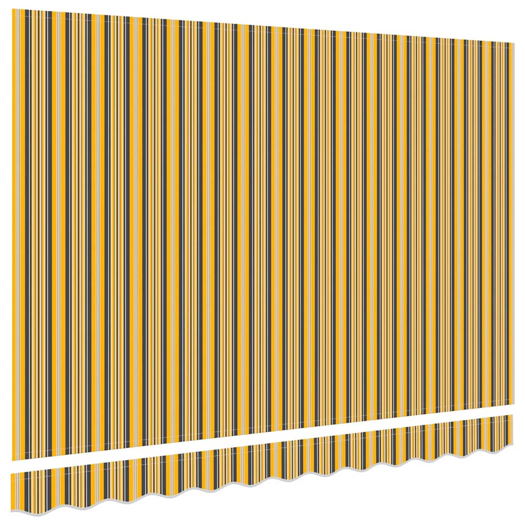 Vervangingsdoek Voor Zonnescherm Multikleur Canvas Geel/Grijs/Wit 250 x 200 cm