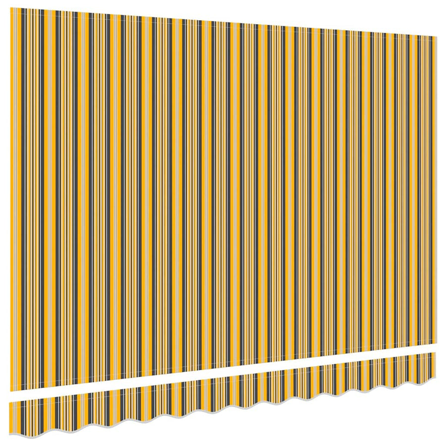 Vervangingsdoek Voor Zonnescherm Multikleur Canvas Geel/Grijs/Wit 250 x 200 cm
