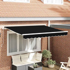 Replacement Awning Fabric Black 280 x 245 cm Polyester