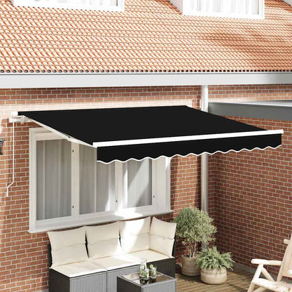 Vervangingsdoek voor zonnescherm Zwart 280 x 245 cm Polyester