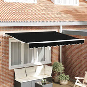 Zonnescherm vervangingsdoek 330x245 cm polyester zwart