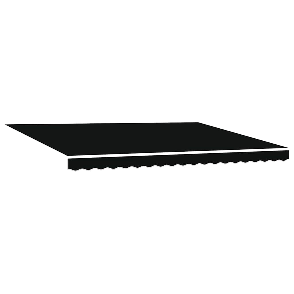 Vervangingsdoek voor zonnescherm Zwart 430 x 295 cm Polyester