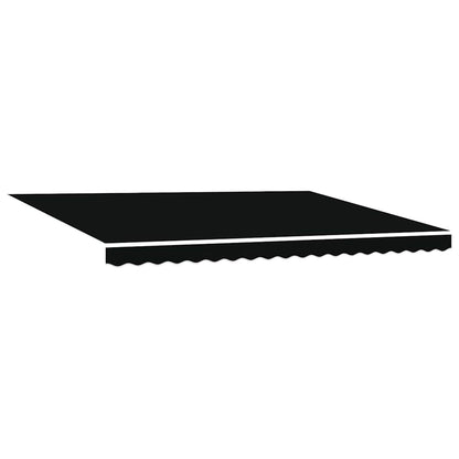 Vervangingsdoek voor zonnescherm Zwart 430 x 295 cm Polyester