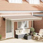 Zonneschermdoek 4 x 2 m beige polyester