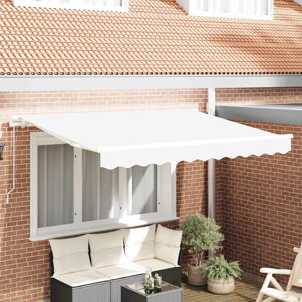 Vervangingsdoek Voor Zonnescherm Canvas Wit 300 x 200 cm