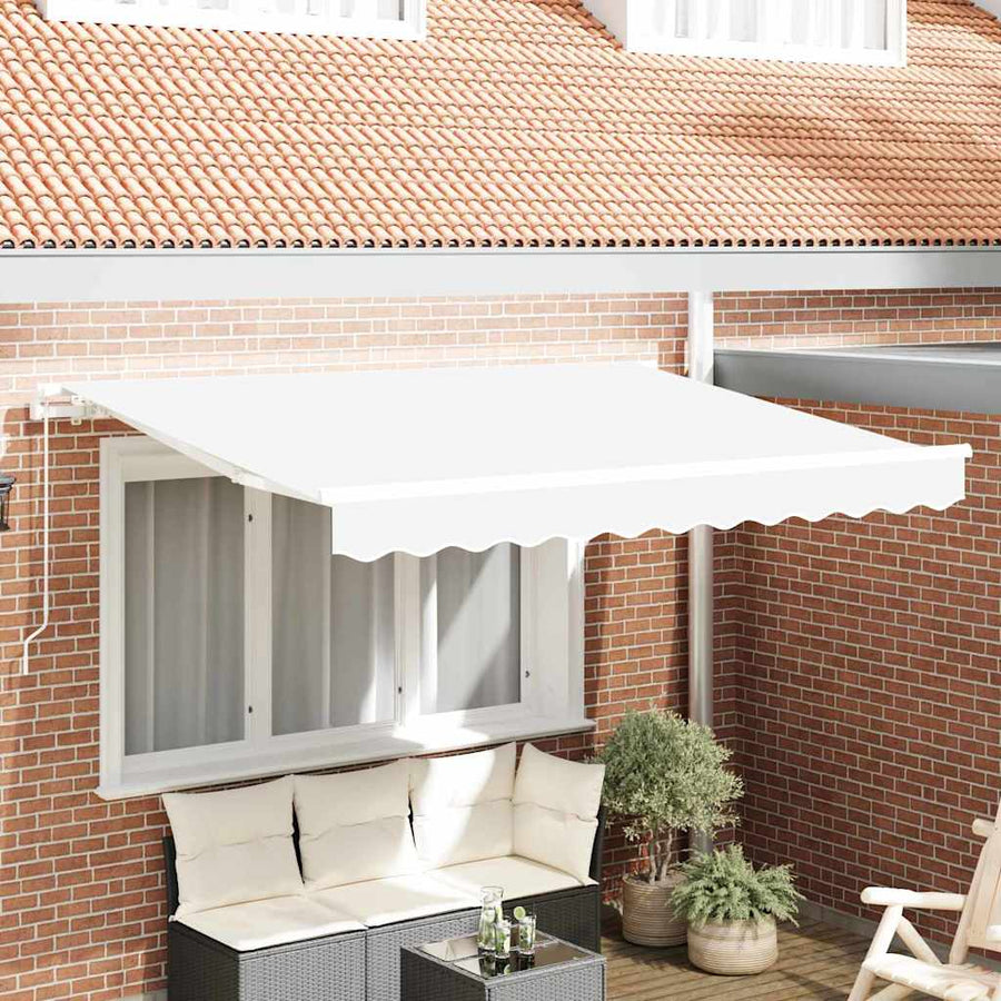 Vervangingsdoek voor zonnescherm Wit 280 x 245 cm Polyester