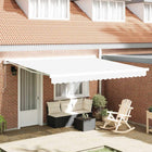 Replacement Awning Fabric White 380 x 295 cm Polyester