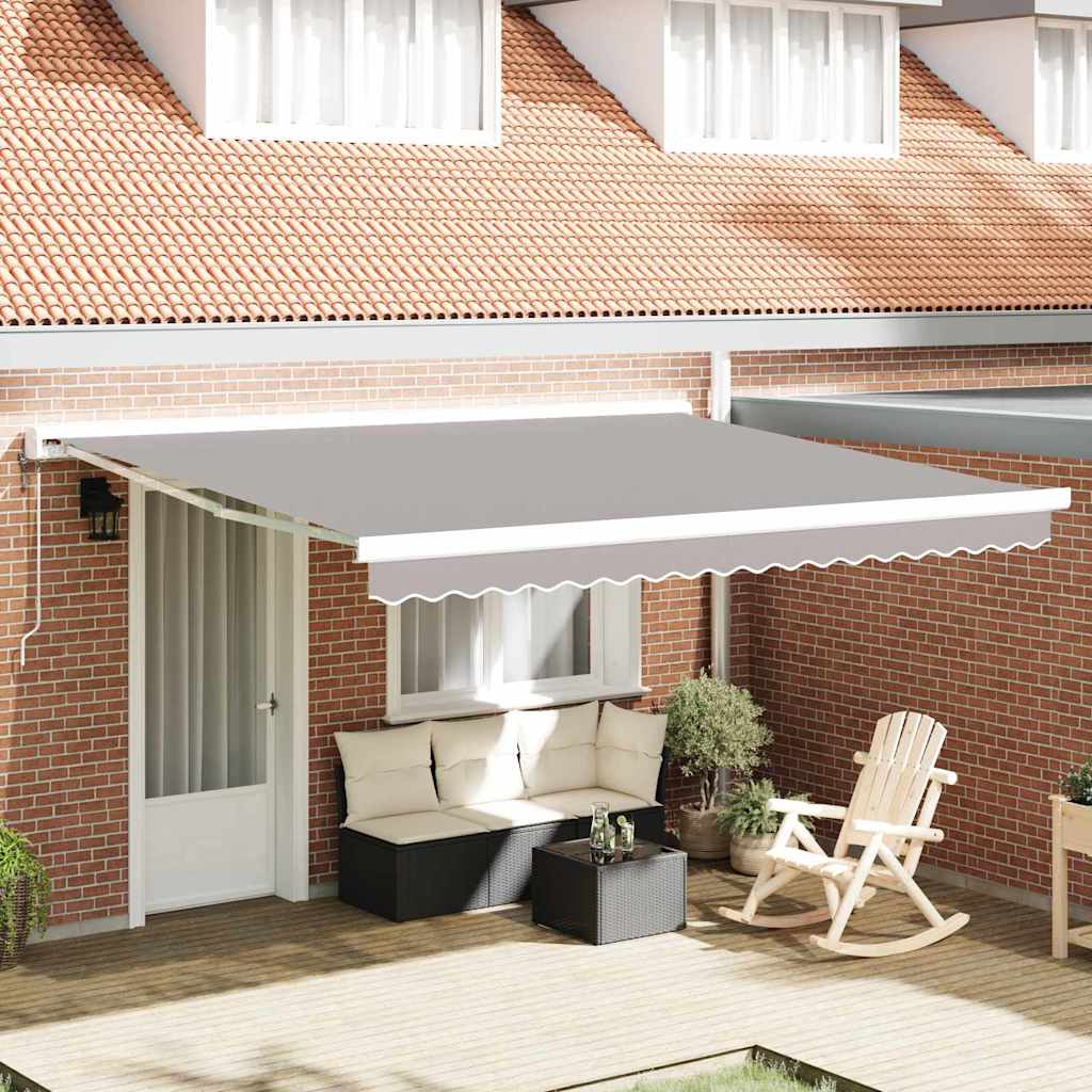 Vervangingsdoek voor zonnescherm Lichtgrijs 380 x 295 cm
