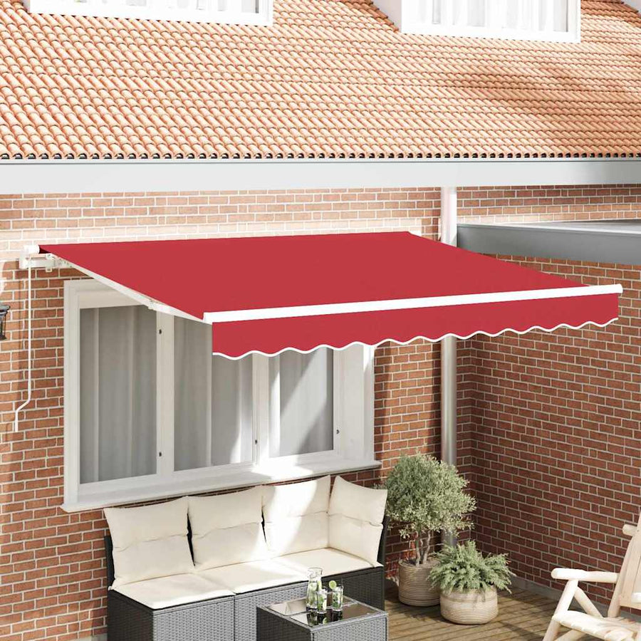 Vervangingsdoek voor zonnescherm Rood 280 x 245 cm Polyester