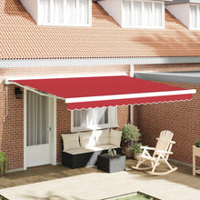 Vervangingsdoek voor zonnescherm Rood 380 x 295 cm Polyester