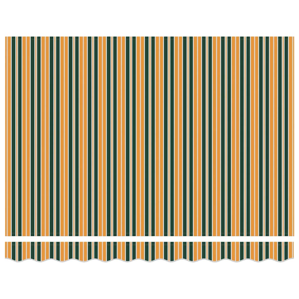 Vervangingsdoek Voor Zonnescherm Groen En Geel 250 x 200 cm