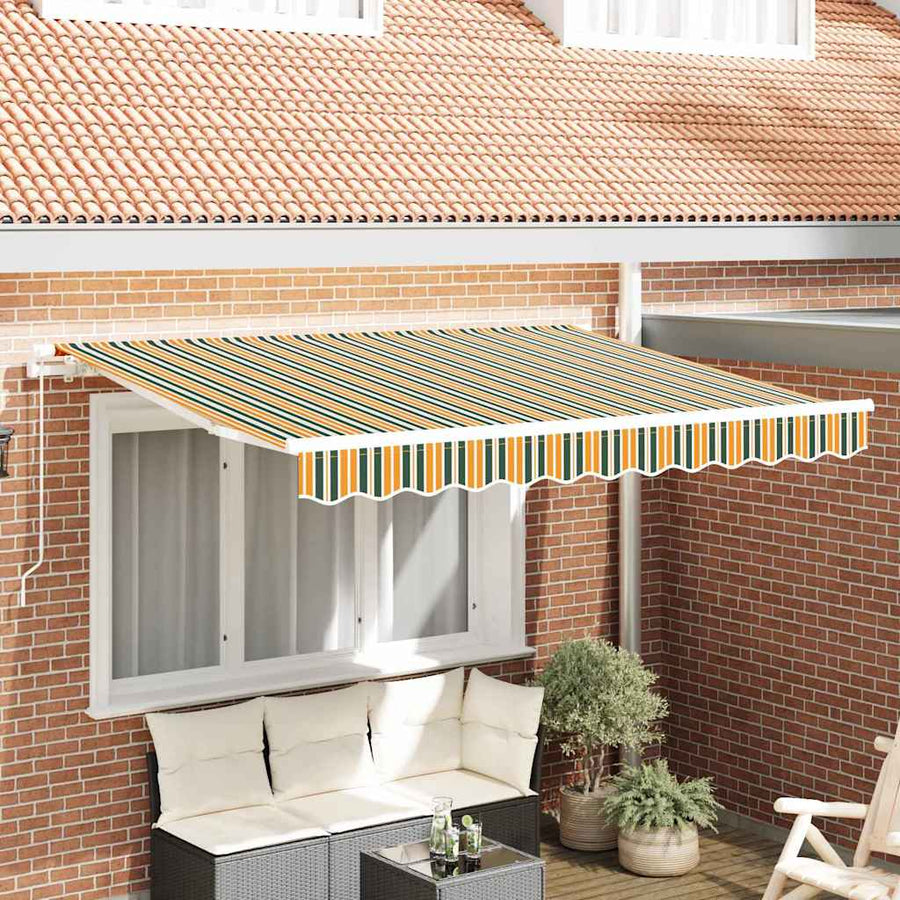 Vervangingsdoek voor zonnescherm Groen en geel 280 x 245 cm