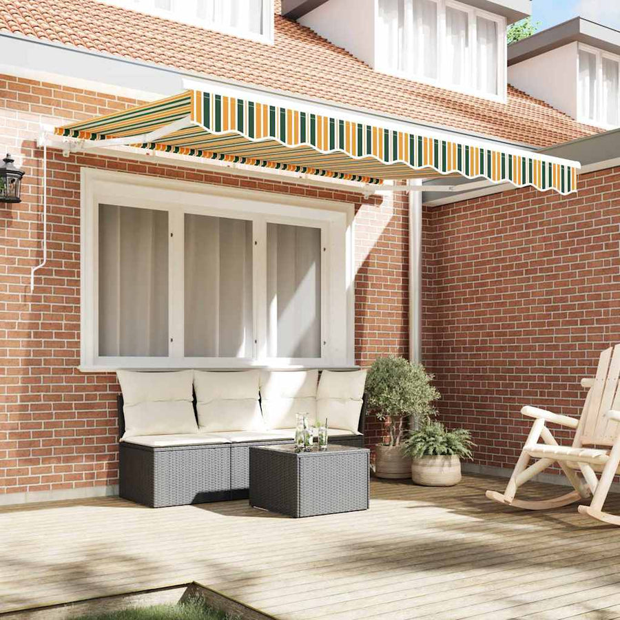 Vervangingsdoek voor zonnescherm Groen en geel 280 x 245 cm