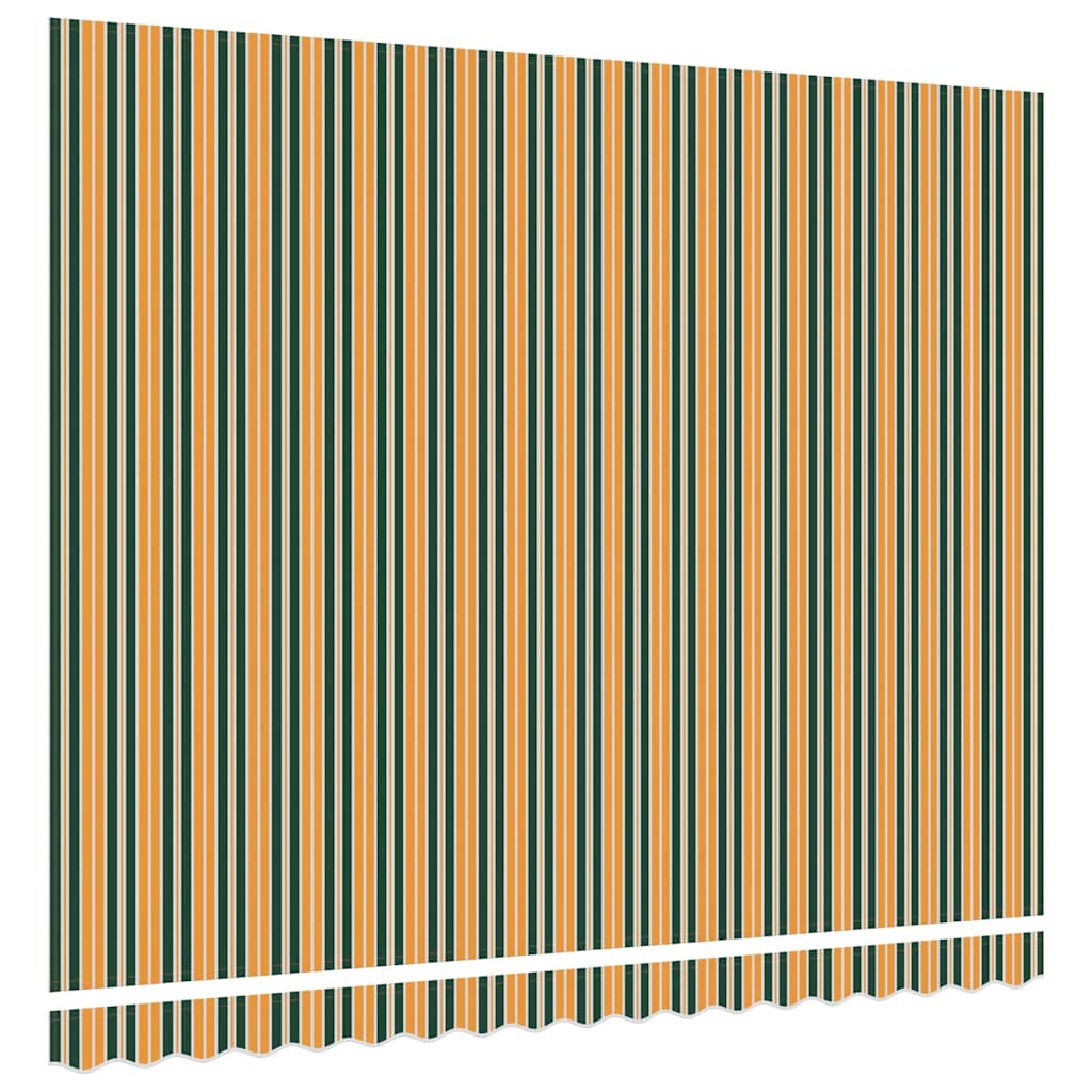 Vervangingsdoek voor zonnescherm Groen en geel 400 × 350 cm