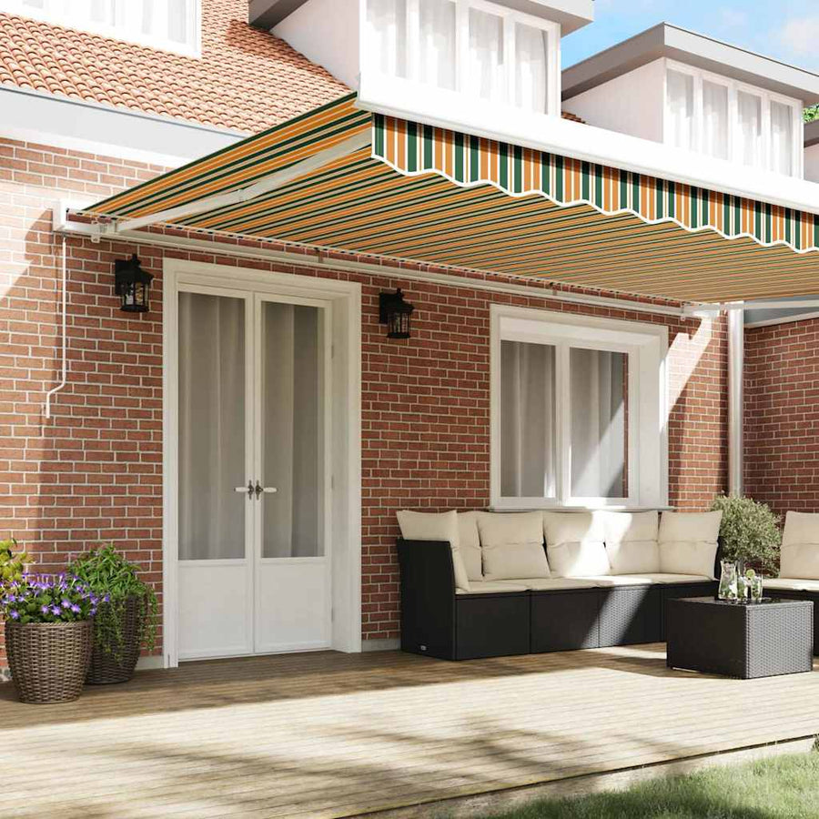 Vervangingsdoek Voor Zonnescherm Groen En Geel 500 × 300 cm