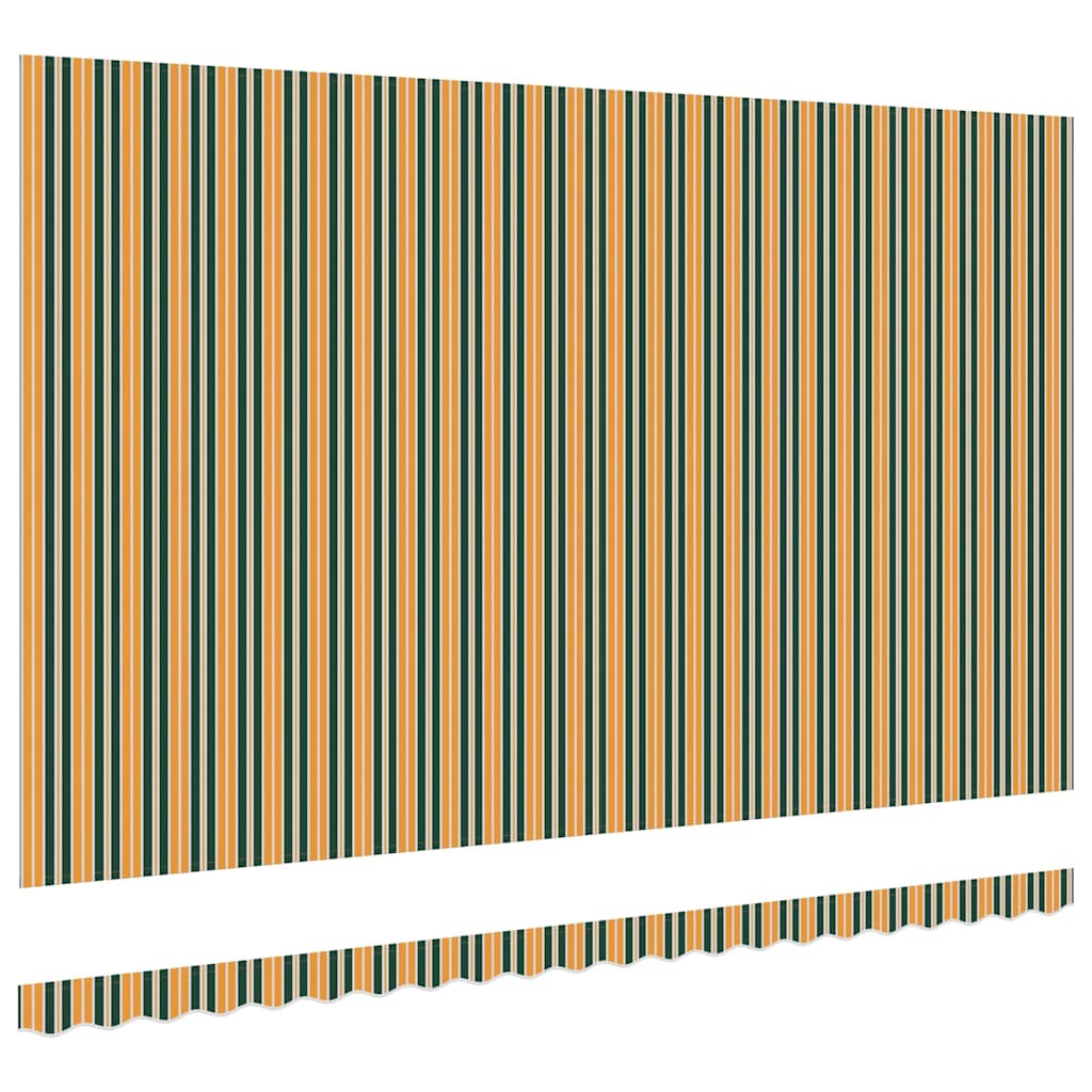Vervangingsdoek Voor Zonnescherm Groen En Geel 500 × 300 cm