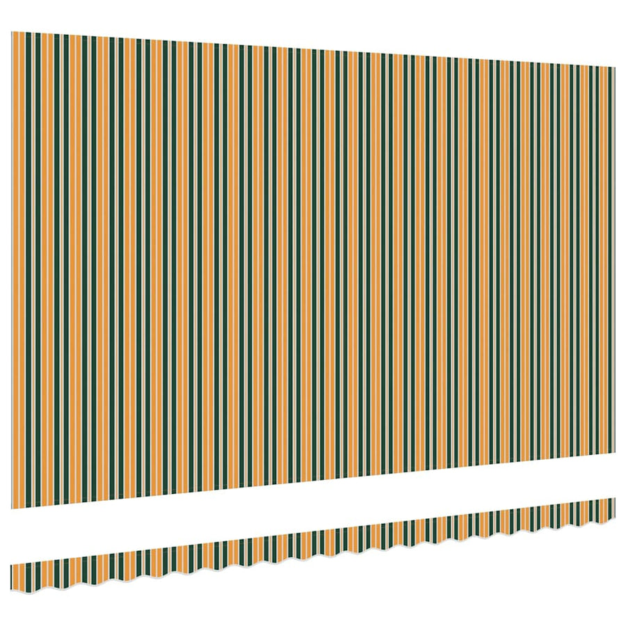 Vervangingsdoek Voor Zonnescherm Groen En Geel 500 × 300 cm