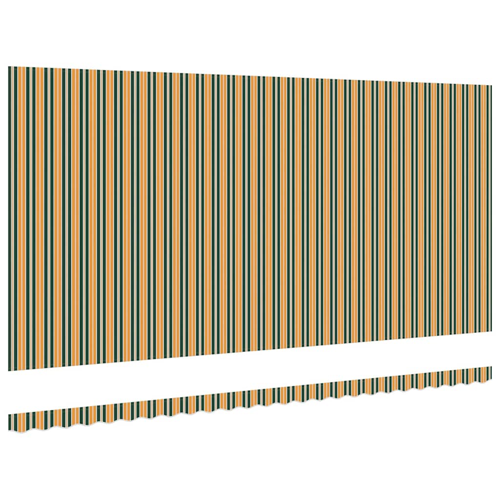 Vervangingsdoek Voor Zonnescherm Groen En Geel 600 × 350 cm