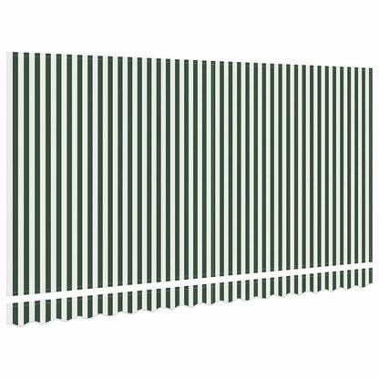 Vervangingsdoek Voor Zonnescherm Groen En Wit 400 x 200 cm