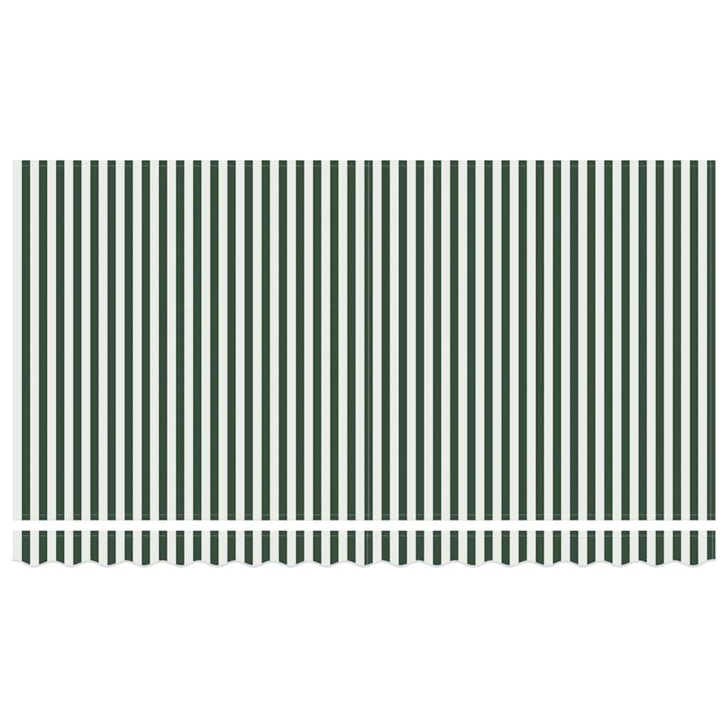 Vervangingsdoek Voor Zonnescherm Groen En Wit 400 x 200 cm