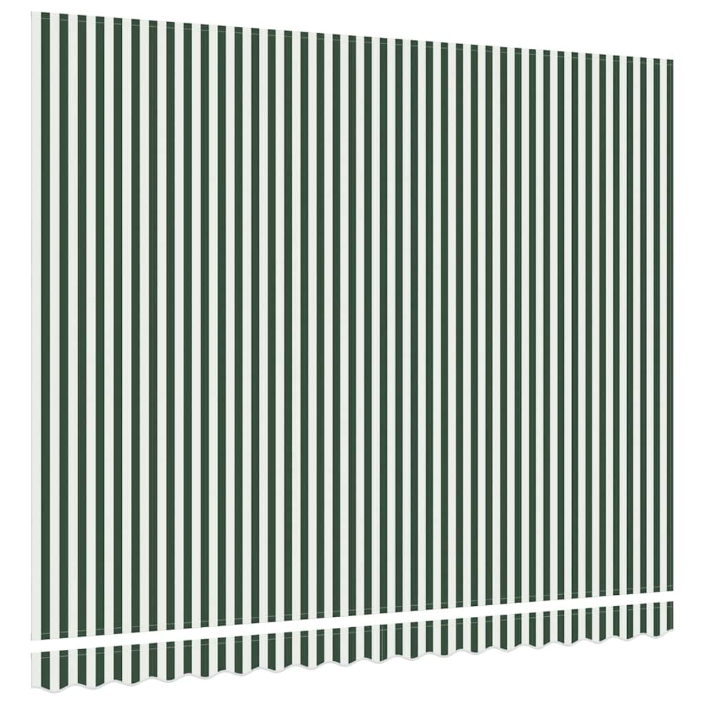 Vervangingsdoek Voor Zonnescherm Groen En Wit 400 × 300 cm