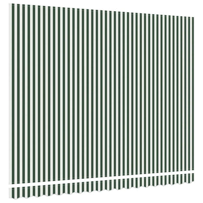 Vervangingsdoek Voor Zonnescherm Groen En Wit 400 × 300 cm