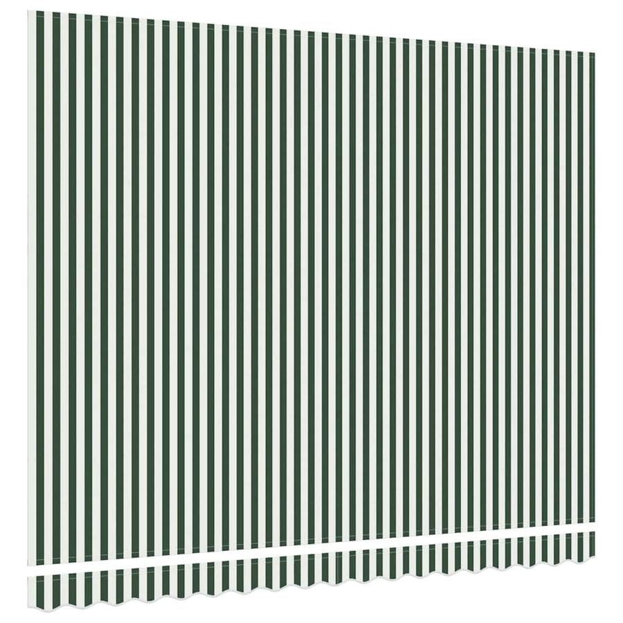Vervangingsdoek Voor Zonnescherm Groen En Wit 400 × 300 cm