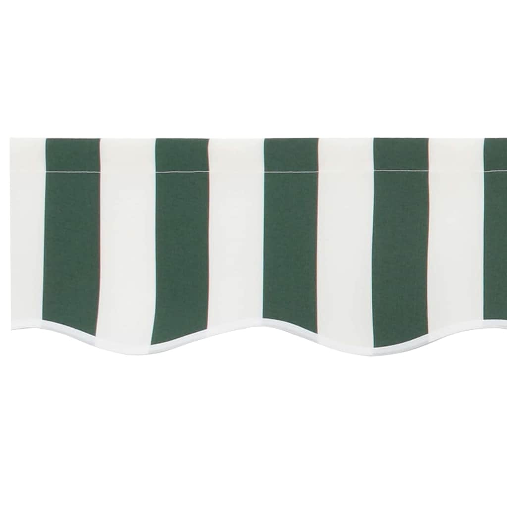 Vervangingsdoek Voor Zonnescherm Groen En Wit 450 × 300 cm