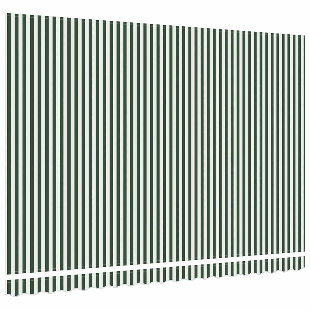 Vervangingsdoek Voor Zonnescherm Groen En Wit 450 × 300 cm