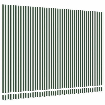 Vervangingsdoek Voor Zonnescherm Groen En Wit 450 × 300 cm