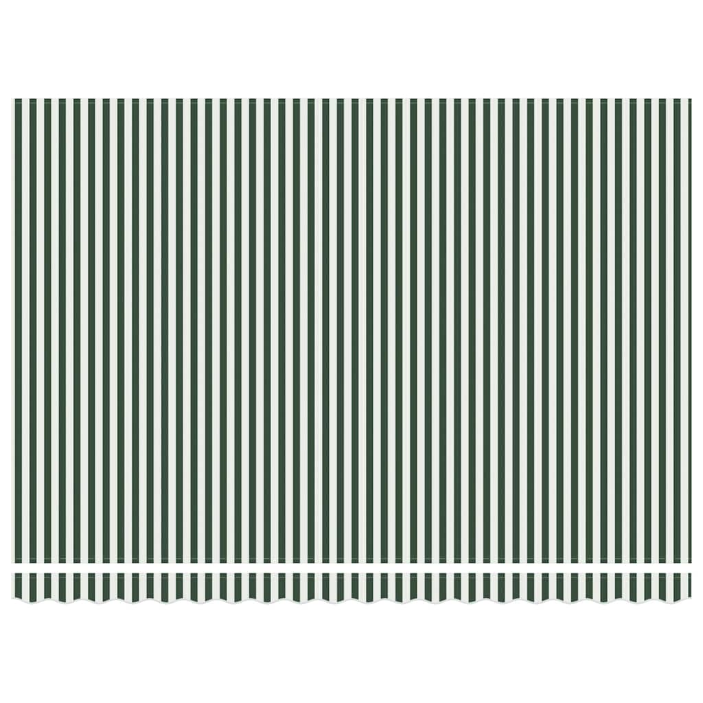 Vervangingsdoek Voor Zonnescherm Groen En Wit 450 × 300 cm