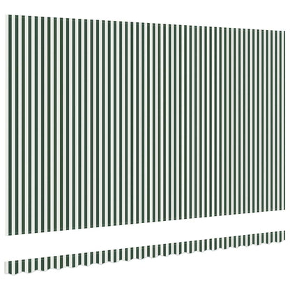 Vervangingsdoek Voor Zonnescherm Groen En Wit 500 × 350 cm