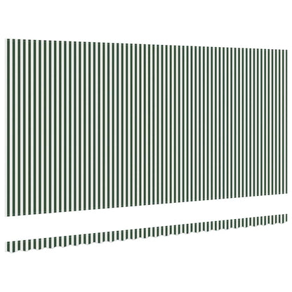 Vervangingsdoek Voor Zonnescherm Groen En Wit 600 × 300 cm