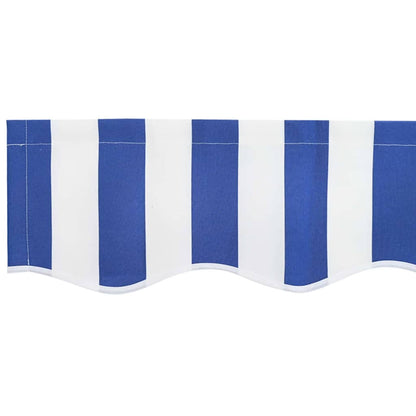 Markies Valance Blauw en wit 2.3 x 0.2 m Canvas