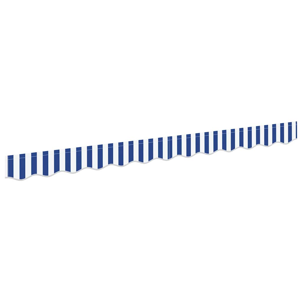 Markies Valance Blauw en wit 2.3 x 0.2 m Canvas