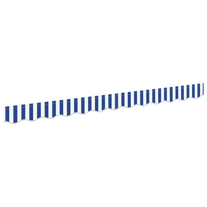 Markies Valance Blauw en wit 2.3 x 0.2 m Canvas