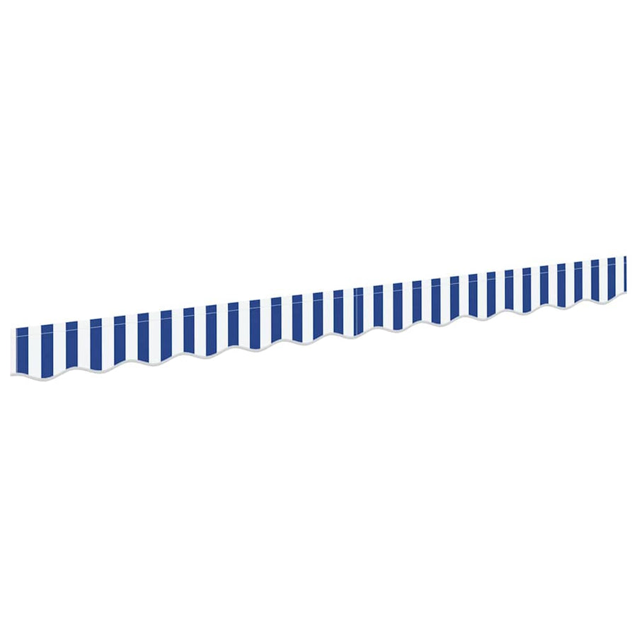 Markies Valance Blauw en wit 2.3 x 0.2 m Canvas