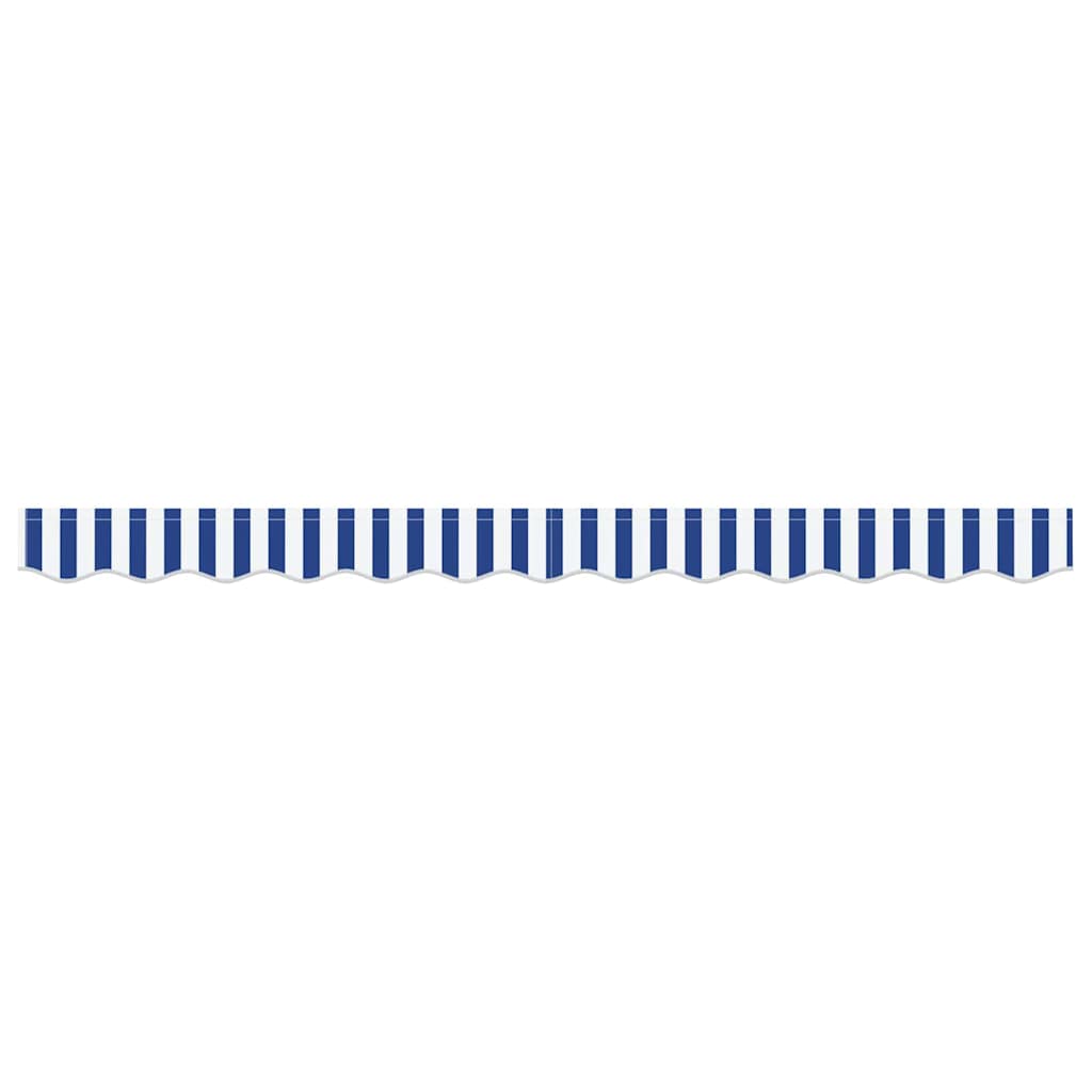 Markies Valance Blauw en wit 2.3 x 0.2 m Canvas