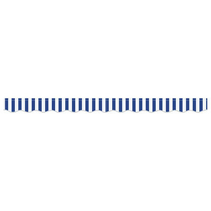 Markies Valance Blauw en wit 2.3 x 0.2 m Canvas
