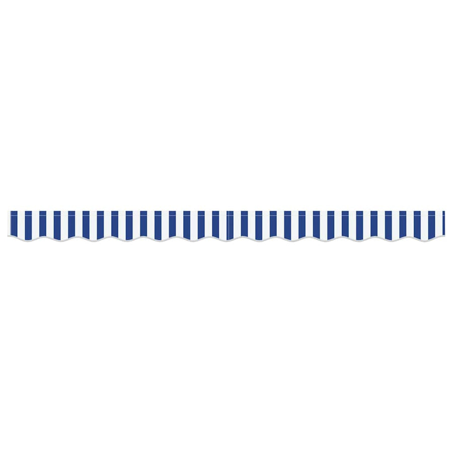 Markies Valance Blauw en wit 2.3 x 0.2 m Canvas