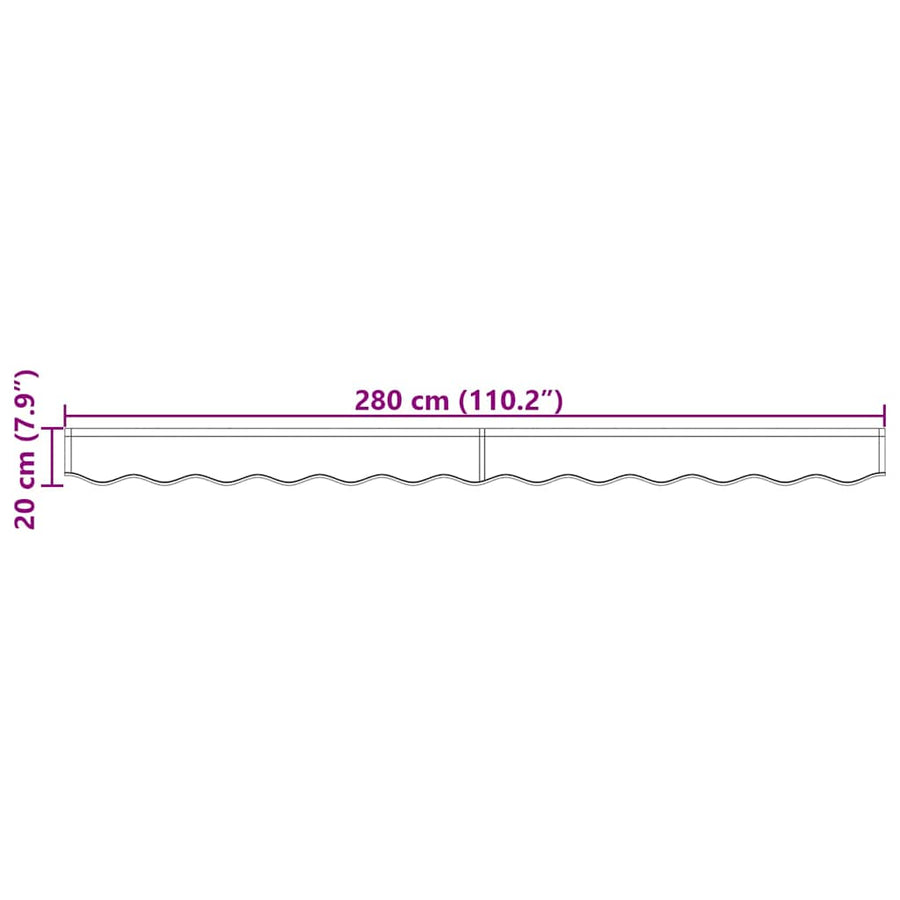 Markies Valance Multikleur 2.8 X 0.2 M Canvas 3 m