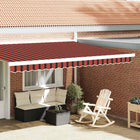 Awning Valance Multicolor 4.3 X 0.2 M Canvas Orange/Black/Yellow 4.5 m