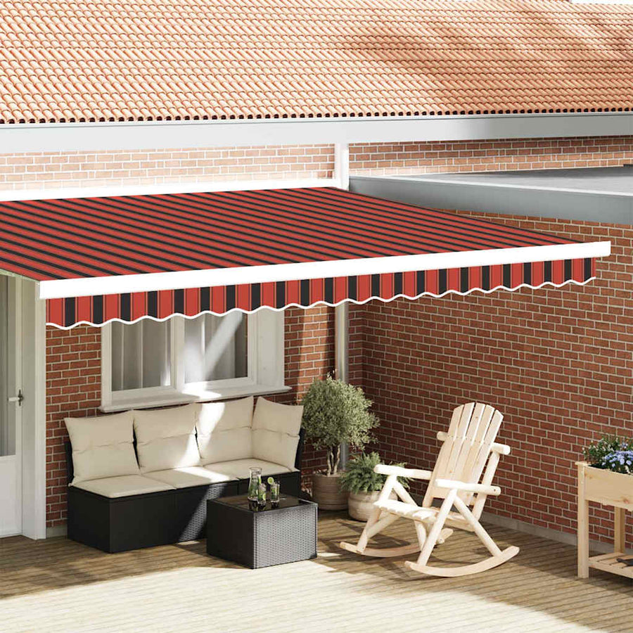Markies Valance Multikleur 4.3 X 0.2 M Canvas Oranje/Zwart/Geel 4.5 m