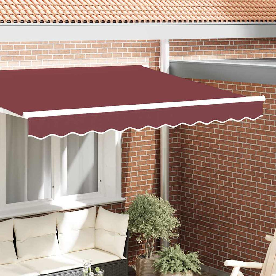 Markies Valance Bordeauxrood 580 x 20 cm Canvas