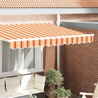Markies volant 2.5 m polyester geel oranje