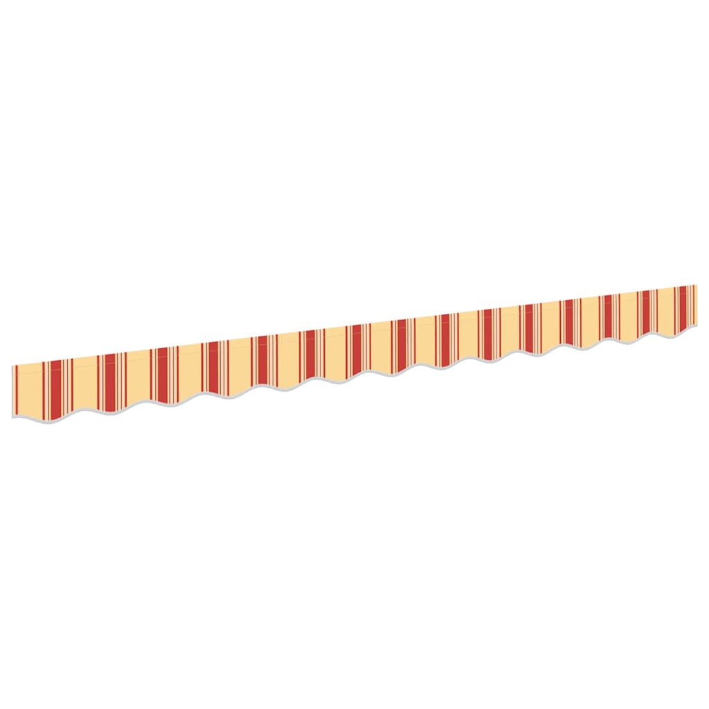 Vervangende markies volant Geel en Oranje 2,5 m Polyester